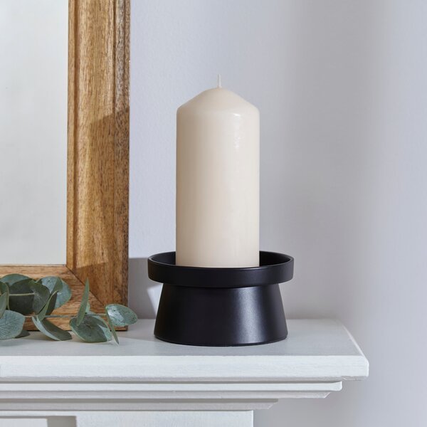 Wide Pillar Candle Holder