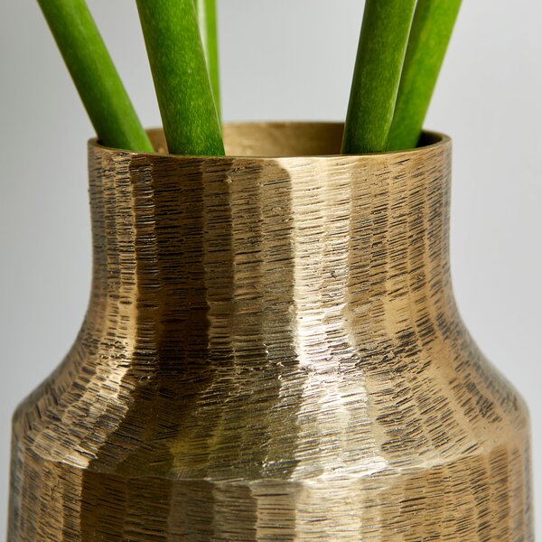 Aluminium Gold Vase