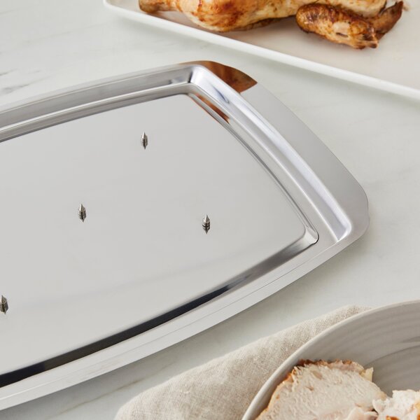 Gourmet Stainless Steel Spiked Meat Tray