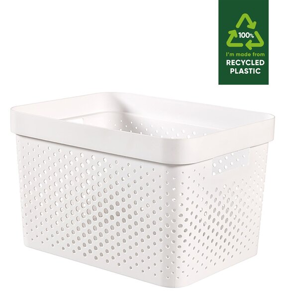 Curver Infinity Recycled Plastic 17L Storage Basket