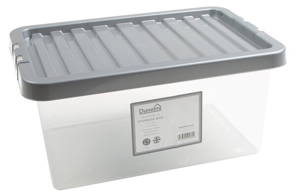 11L Silver Plastic Storage Box