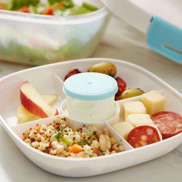 Lunch Box with Dressing Compartment