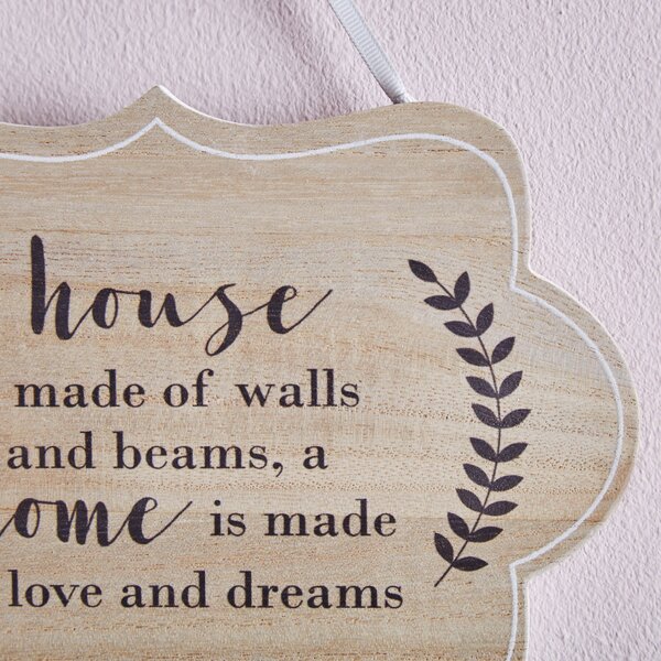 Home of Love and Dreams Plaque