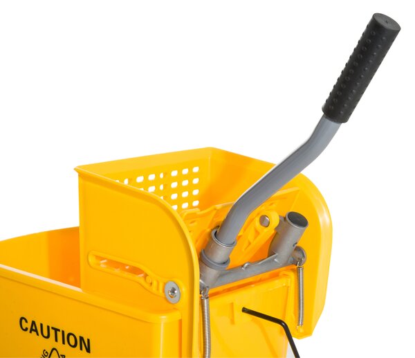 HOMCOM Mop Bucket With Wringer Como Mini Press 20L w/ caster wheels