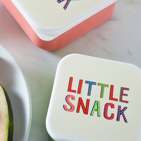 Slogan Snack Boxes Set of 3