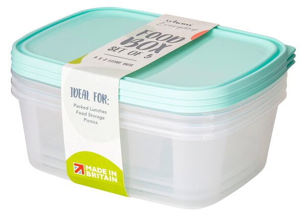 Set of 3 2L Food Storage Boxes