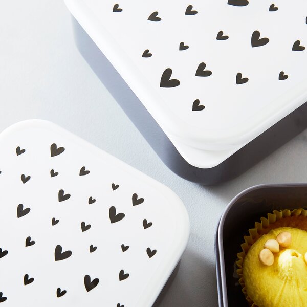 Hearts Snack Boxes Set of 3