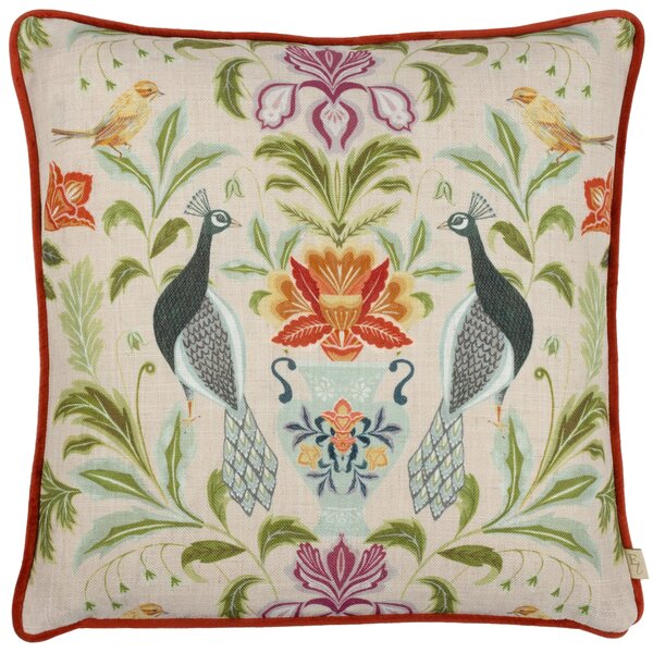 Evans Lichfield Peacock Square Cushion