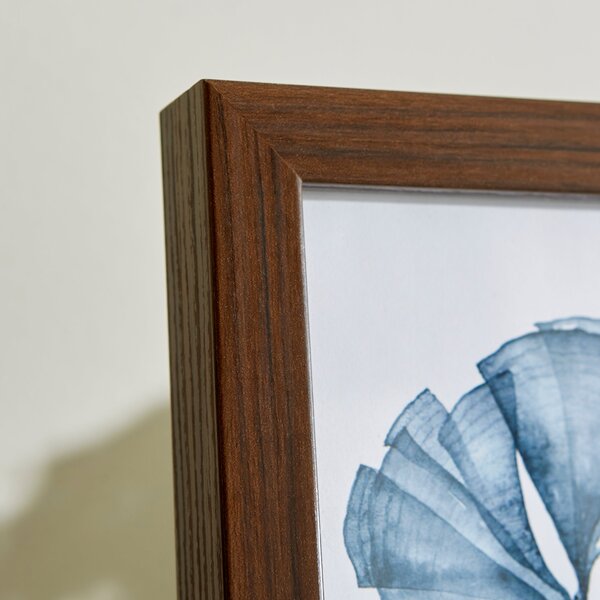 Essentials Walnut Effect Box Photo Frame