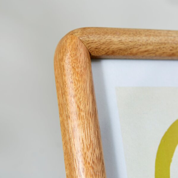 Rounded Edge Solid Wood Photo Frame