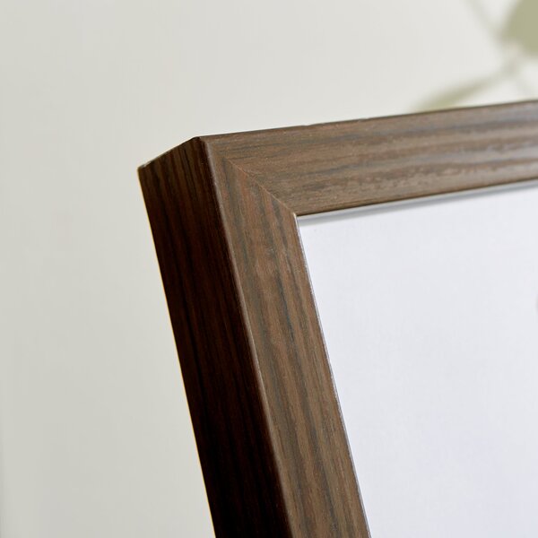 Essentials Walnut Effect Box Photo Frame