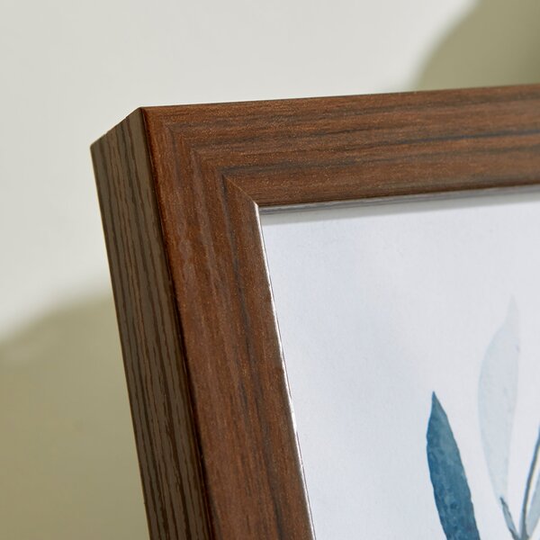 Essentials Walnut Effect Box Photo Frame