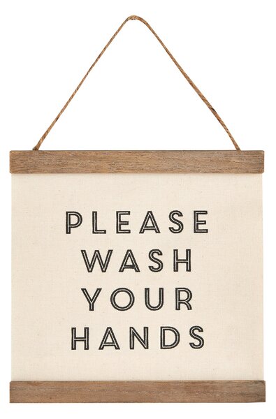 Wash Your Hands Hanging Plaque