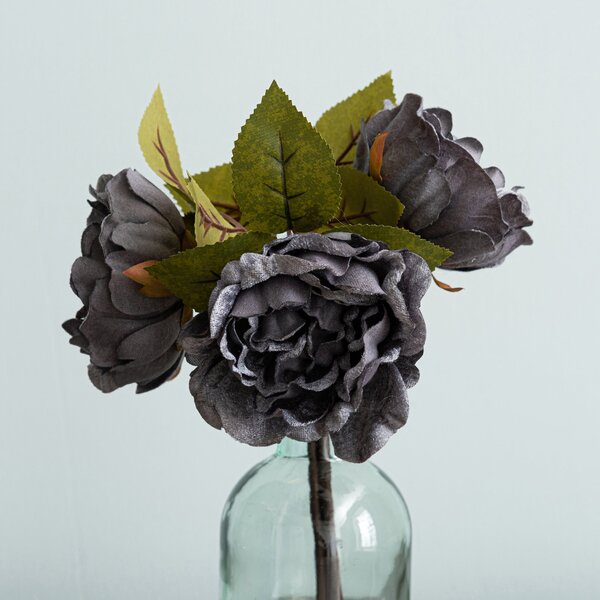 Grey Diamond Velvet Peony Bundle