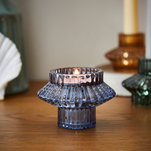 Ribbed 2-in-1 Candlestick Holder