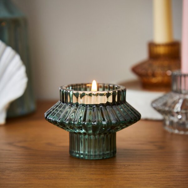 Ribbed 2-in-1 Candlestick Holder