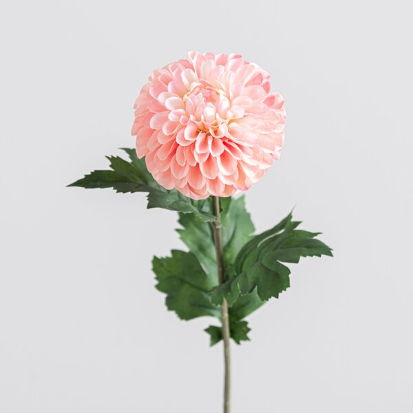 Artificial Pink Ball Dahlia Stem