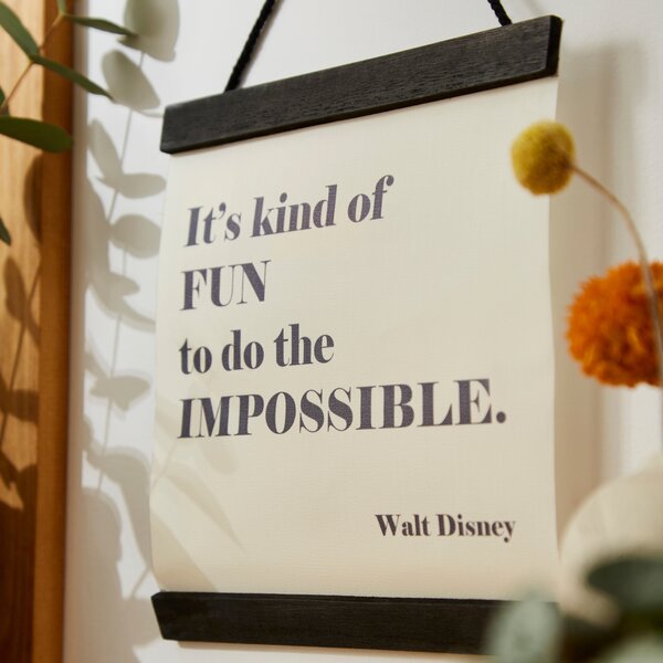 Disney Do the Impossible Hanging Plaque