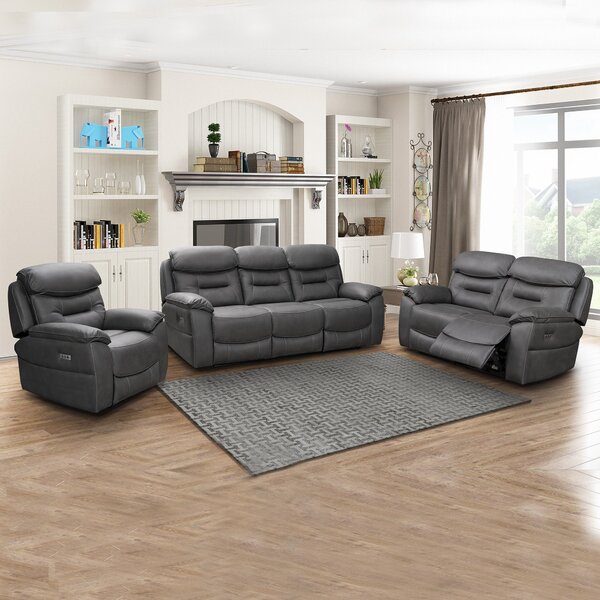 Leroy 3 Seater Electric Recliner Sofa