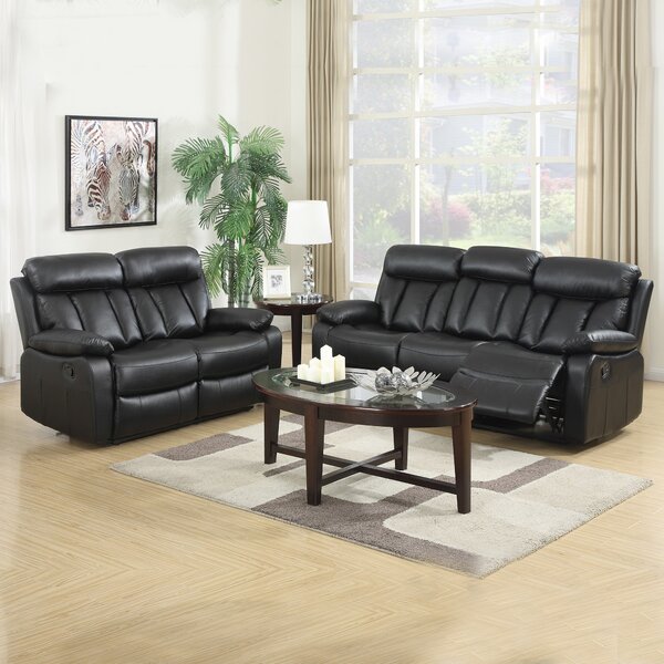 Merrion Faux Leather 3 Seater Manual Recliner Sofa