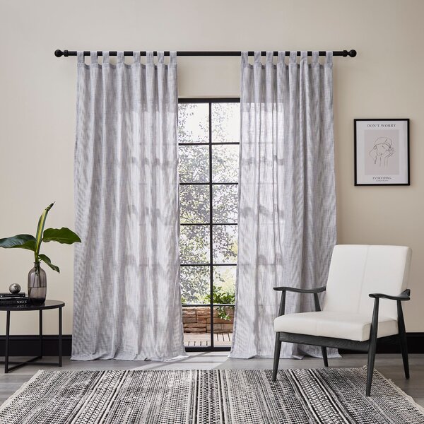 Hendrik Unlined Tab Top Curtains