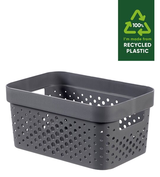 Curver Infinity Recycled Plastic 4.5L Storage Basket