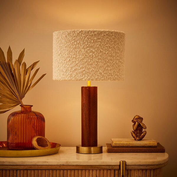 Hazelle Boucle Table Lamp