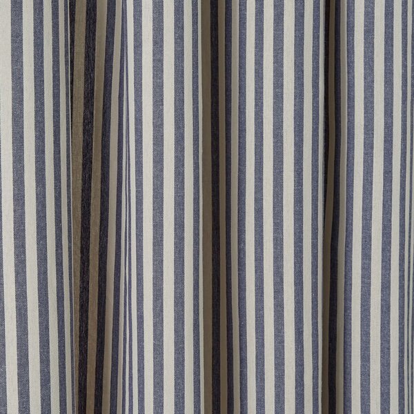 Linford Stripe Unlined Slot Top Curtains