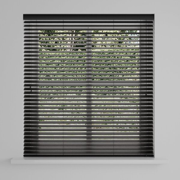 Black 63mm Light Control Room Darkening Venetian Blind