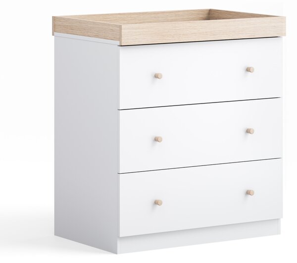 Little Acorns Burlington 3 Drawer Chest and Wardrobe Nursery Set