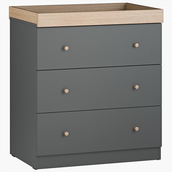 Little Acorns Burlington 3 Drawer Chest and Wardrobe Nursery Set