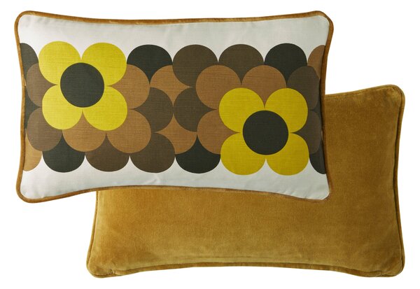 Orla Kiely Retro Flower Stripe 30cm x 50cm Filled Cushion Dune