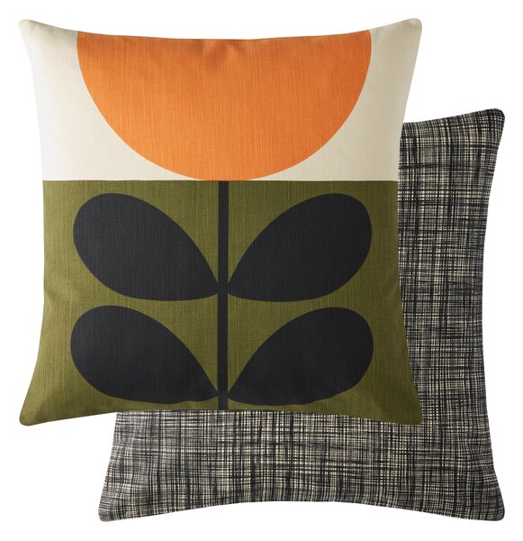 Orla Kiely Sunflower 45cm x 45cm Filled Cushion Orange