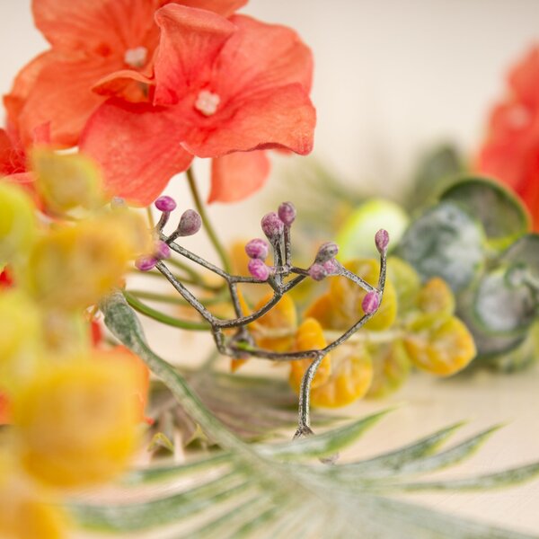 Set of 2 Artificial Tropical Coral Party Garlands