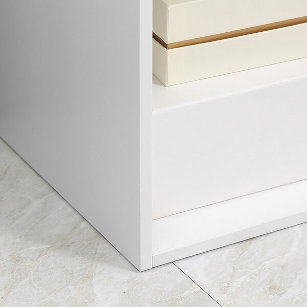 HOMCOM 3-Tier 6 Cube Shelving Unit: Organised Storage Solution for Home & Office, Pristine White Aosom UK
