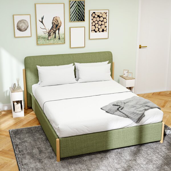 HOMCOM Set of Two Modern Storage Bedside Tables - White Aosom UK