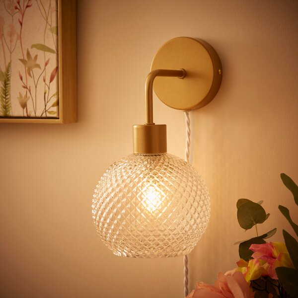 Elodie Plug In Wall Light