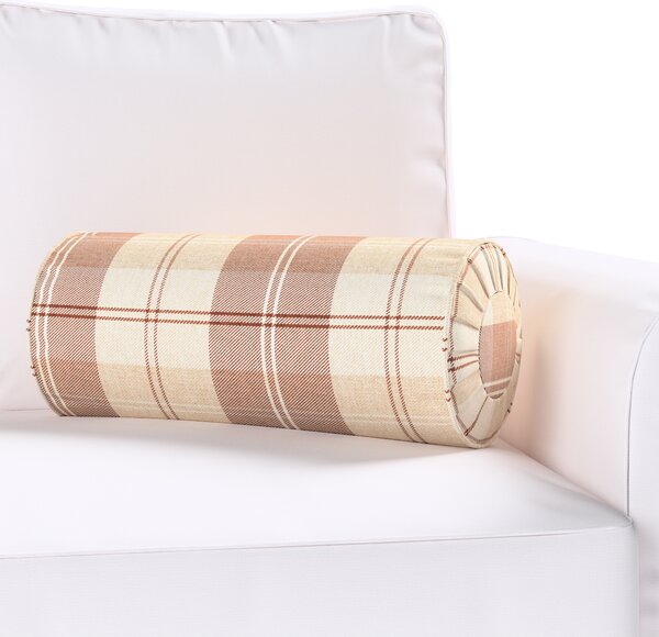 Bolster cushion with pleats