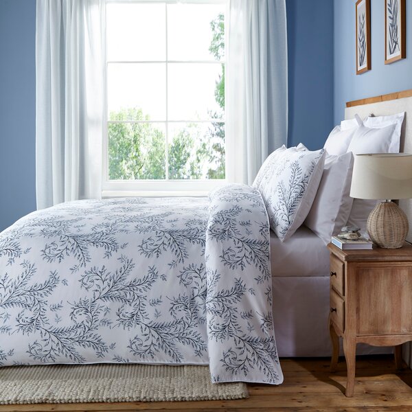 Dorma Sea Vine 100% Cotton Duvet Cover & Pillowcase Set