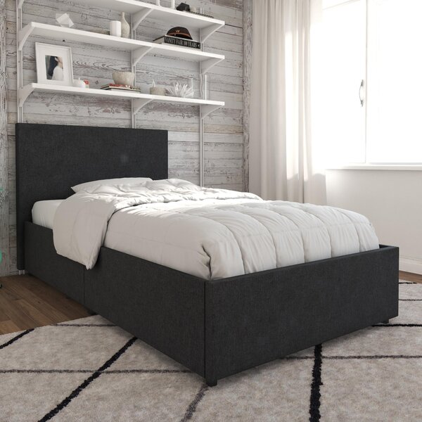 Novogratz Kelly 2 Drawer Bed, Linen