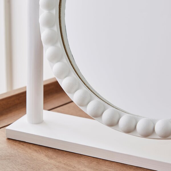 Bobbin Round Dressing Table Mirror