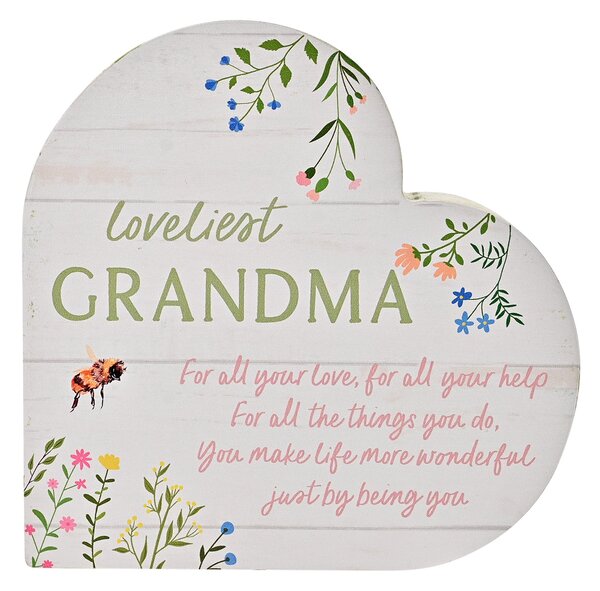 The Cottage Garden 'Grandma' Heart Ornament