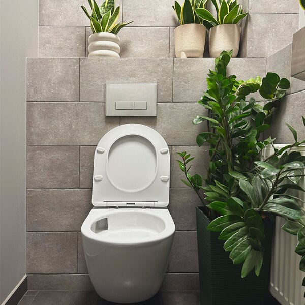 Toilet bowl Rea Carlo Mini Tornado Rimless Flat N