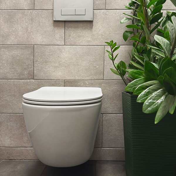 Toilet bowl Rea Carlo Mini Tornado Rimless Flat N