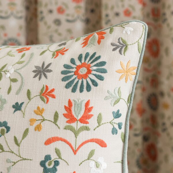 Folk Floral Square Cushion