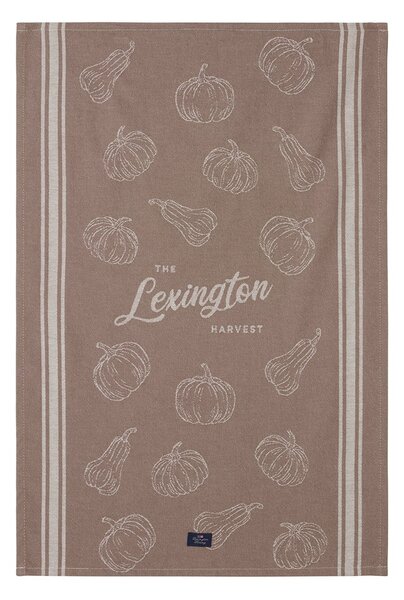 Lexington Organic Cotton Jacquard Kitchen Towel 50x70 cm Brown