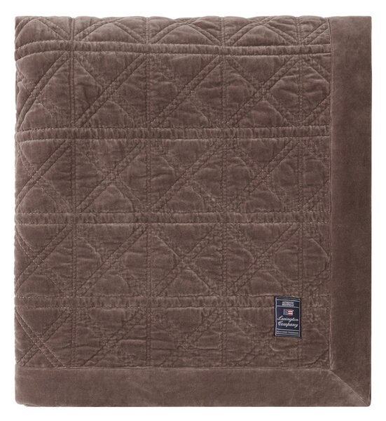 Lexington Rattan Quilted Velvet bedspread 160x240 cm Brown