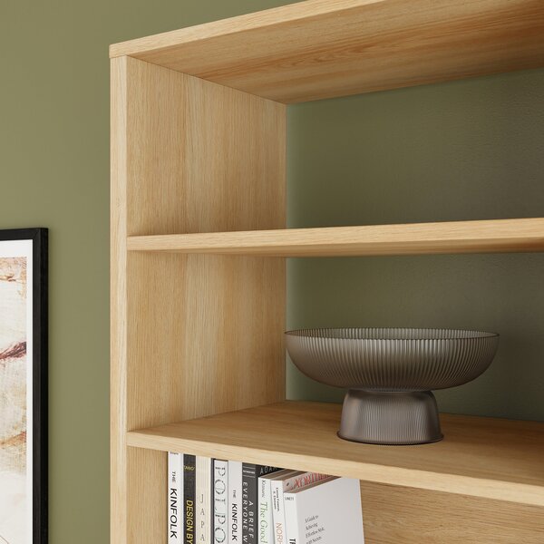 Hardy Slim Bookcase, Oak Effect