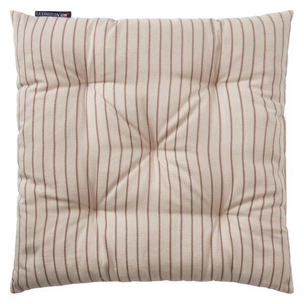 Lexington Striped Recycled Cotton seat cushion 40x40 cm Beige