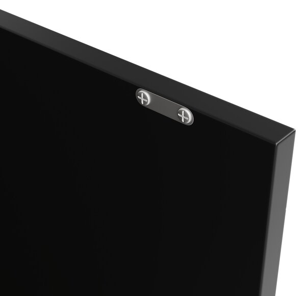 360° Swivelling Bar Table with Multi-Tiered Side Shelves, 2 Drawers, Storage Cabinet for Study, Living Room, 193L x 39W x 104H cm, Black Aosom.UK